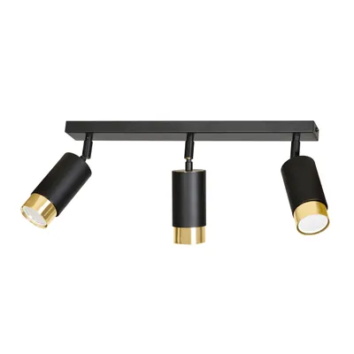 Obrázok produktu pre LED stropná lampa HIRO 3, čierno-zlatá