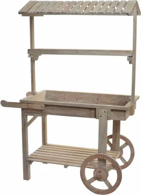 Produktbild von Gartenwagen DKD Home Decor Hellbraun 95 x 44 x 130 cm