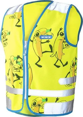 Immagine prodotto di Wowow Gilet Riflessivo Bambini Fumetto Veggie Taglia S Rosa