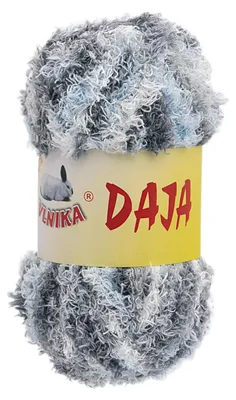 50g Kuschelgarn Daja Kuschelwolle Chenille Strickgarn weiß grau hellblau
