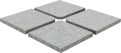 Produktbild von vidaXL Schirm-Gewichtsplatten 4 Stk. Quadratisch Grau Granit 100 kg