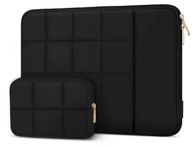Produktbild von Solidchoice – Laptop-Schutzhülle für Laptops mit 13-14 Zoll, gepolstert, schwarz