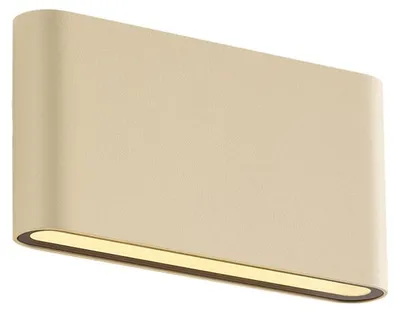 Produktbild von Moderne Außenwandleuchte Beige 17,5 cm inkl  LED IP65 Batt