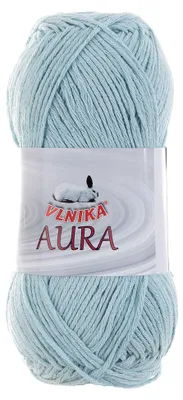 100g Aura unifarben Sommergarn Häkelgarn Strickgarn Baumwolle Leinen eisblau
