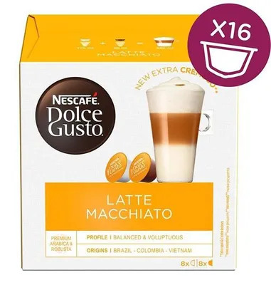 Obrázek produktu pro Nescafé Dolce Gusto latte macchiato Kávové kapsle 3x16 kapslí