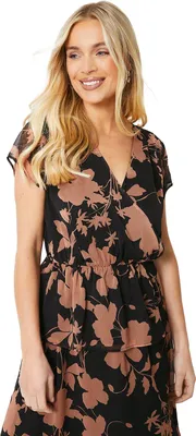 Produktbild von Principles - Oberteil Schein-Umhang für Damen DH6999 (44 DE) (Schwarz/Braun)