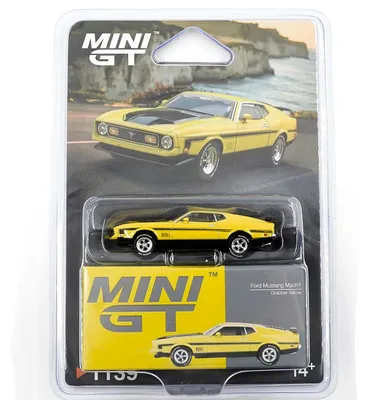 Image de FORD MUSTANG MACH 1 JAUNE GRABBER 1971 - BLISTR - Mini GT 1:64