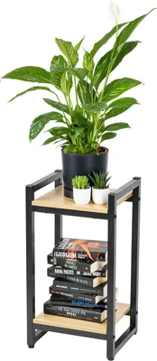Obrázok produktu pre Vertico kovový stojan na kvety 65 cm - Čierny stojan na kvety