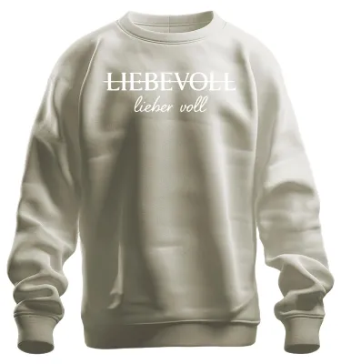 Imagen del producto de Sudadera o jersey uni, diseño con frase divertida, ideal como regalo para una amiga, estilo "amor", color natural, talla 3XL