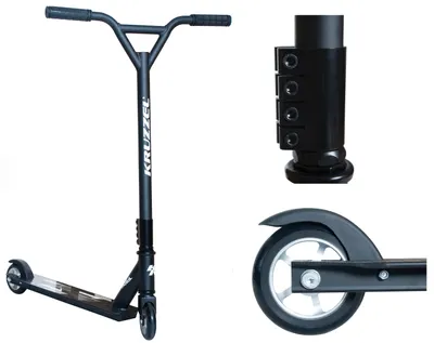 Produktbild von Kruzzel 10286 Freestyle-Scooter Triton schwarz
