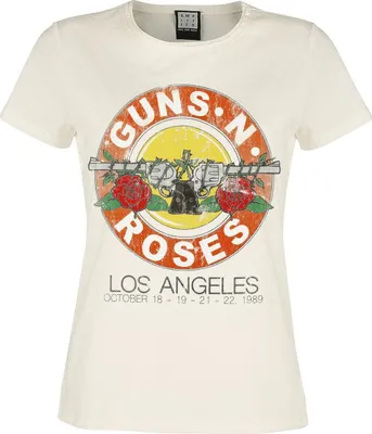 Produktbild von Guns N' Roses T-Shirt Damen Amplified Collection - Vintage Bullet altweiß L