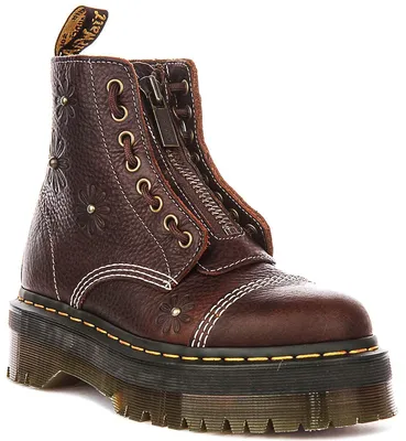 Produktbild von Dr. Martens Sinclair Flower in Dunkelbraun für Damen – Größe 8 UK – 42 EU – 10 US / Dunkelbraun