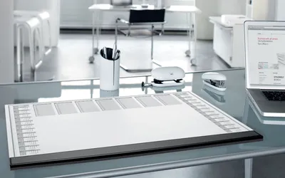 Produktbild von Schreibunterlage Office 595x410mm 2-Jahres-Kalendarium Tages und Wochenplaner mit 40 Blatt Packung mit 5 Stück