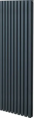 Obrázek produktu pro Oválný trubkový radiátor - 1800 mm x 600 mm - antracitově šedý