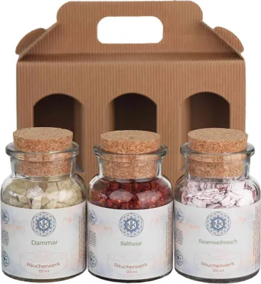 Produktbild von Räucherwerk Geschenkset Dammar Balthasar Rosenweihrauch – Edler Weihrauch