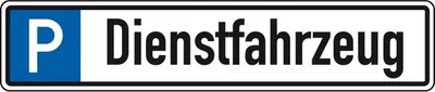 Produktbild von Dreifke® Schild I Parkplatzreservierungsschild Dienstfahrzeug, ohne Befestigu...