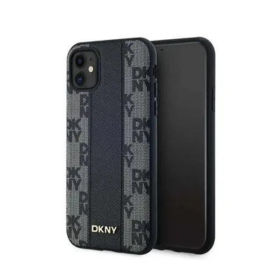 Immagine prodotto di Dkny Dkhmn61Pcpvslk Custodia rigida per Iphone 11 / Xr6.1 Czarny/Nero in pelle con motivo mono a scacchi Magsafe