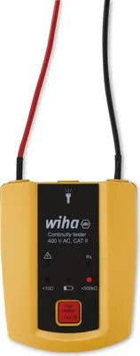 Produktbild von Wiha Durchgangsprüfer bis 400 V AC, CAT II mit 2x AAA-Batterien
