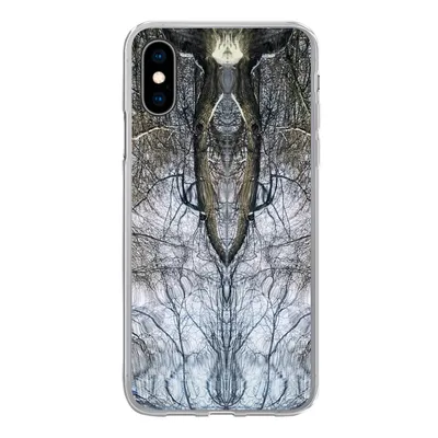 Produktbild von MuchoWow® Handyhülle Schutzhülle Hülle für iPhone X Baum - Kunst - Psychedelisch Silikon Softcase Handy Hülle - Handyhülle