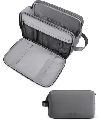 Immagine prodotto di Borsa da viaggio uomo, impermeabile, grigia, effetto pelle, grande
