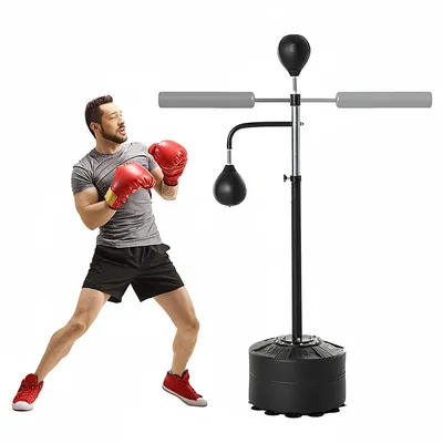 Produktbild von Boxsack freistehend Standboxsack – 4-in-1 mit 2 Speedbällen + Reflexstange, 160