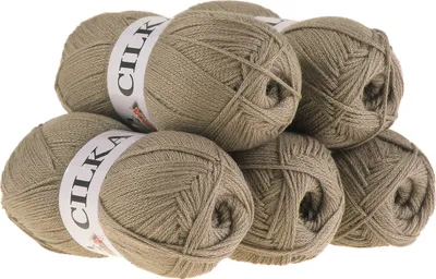Produktbild von 500g Strickgarn CILKA by VLNIKA Klassikgarn Strickwolle Häkelgarn Sommergarn