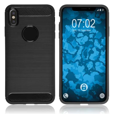 Produktbild von PhoneNatic Case kompatibel mit Apple iPhone Xs Max - schwarz Silikon Hülle Ultimate Cover