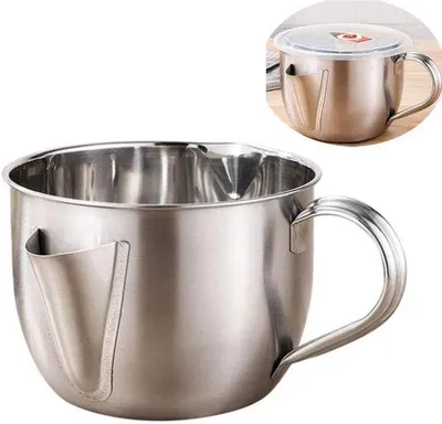Obrázek produktu pro Odlučovač oleje a koření, včetně síta a filtru, objem 1 litr.