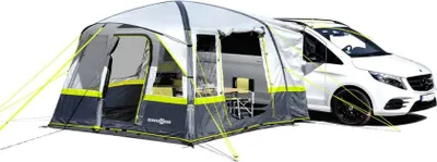 Image de Brunner Trouper 2.0, camping, structure gonflable, tente dôme/igloo, 8 m², tapis de sol, bleu, gris