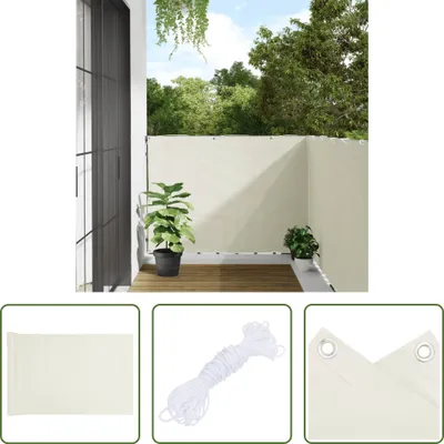 Immagine prodotto di The Living Store Paravento da giardino bianco 700x120 cm PVC