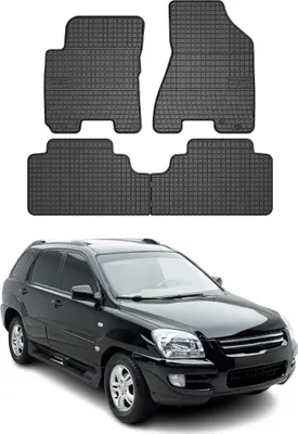 Zdjęcie produktu dla 2004-2010 Kia Sportage dywaniki podłogowe TPE czarne 4 szt