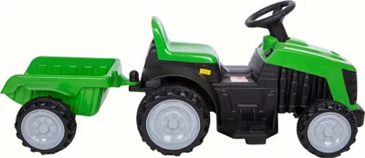 Produktbild von Kinder Elektroauto Traktor mit Anhänger mit Licht vorne