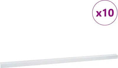 A single silver stair nosing profile is shown horizontally against a white background, with a circular graphic indicating a quantity of 'x10' in the top right corner.