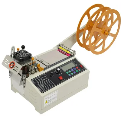Image de Machine à découper les rubans/bandes/rubans adhésifs - Automatique à chaud/à froid - 400 W, 220 V CA, largeur 1–98 mm, longueur 1–99999 mm, 0–450 °C, écran LCD - Gris clair