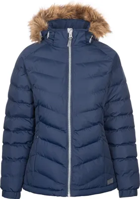 Image de Trespass Veste matelassée Nadina pour femme, imperméable TP4130 (XL) (Bleu marine)
