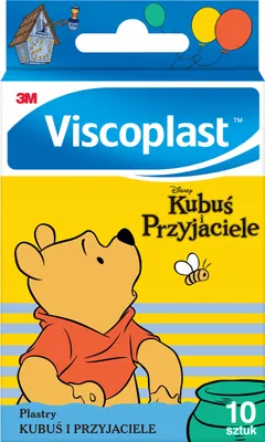 Zdjęcie produktu dla Viscoplast™ Plastry Kubuś i Przyjaciele, 72 mm x 25 mm, pudełko/10 szt.