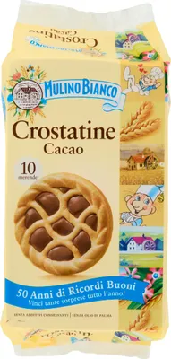 Zdjęcie produktu dla Tartaletki kakaowe Crostatina 10 sztuk 400g - Mulino Bianco
