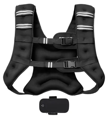 Image de Gilet lesté pour musculation - 6 à 20 kg - Avec sac - Sangle de poitrine réglable