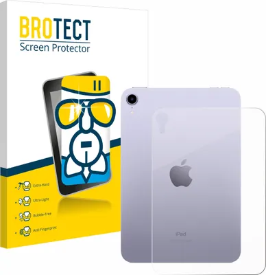 Produktbild von BROTECT Schutzglas für Apple iPad Mini 7 WiFi 2024 (Rückseite) Schutzfolie Panzer Folie Glas Display Schutz klar