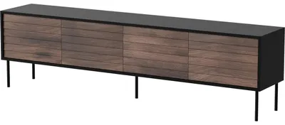 Obrázek produktu pro Komoda RTV AKAGI 200 4D černá / ořech