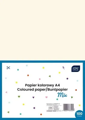 Image de Papier de couleur A4, 100 feuilles - INTERDRUK