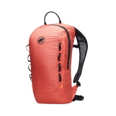 Rucksack "Neon Light" von Mammut in leuchtendem Orange; ideal für Klettern; mit Netzrücken und mehreren Befestigungsmöglichkeiten.
