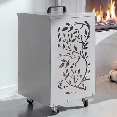 Image de Bac à granulés HWC-Q30 Ranken, bac de rangement pour granulés, par exemple pour la nourriture pour animaux, pieds à roulettes, 64 x 36 x 36 cm ~ blanc-gris clair