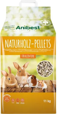 Zdjęcie produktu dla Granulki Anibest dla małych zwierząt, 100% naturalna ściółka dla królików, chomików, świnek morskich i innych