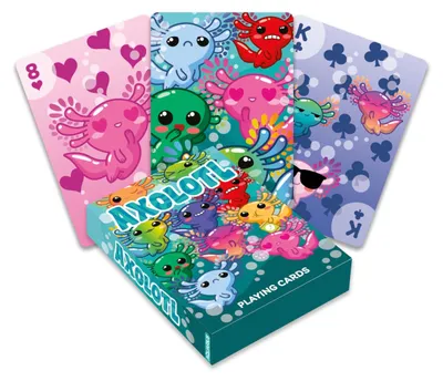 Produktbild von AQUARIUS Axolotl Spielkarten – Axolotl Themed Deck of Cards für Ihre Lieblingska