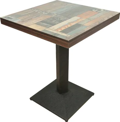 Image de Table de bistrot Table de bar Table de jardin MDF 60*60*75cm Rétro