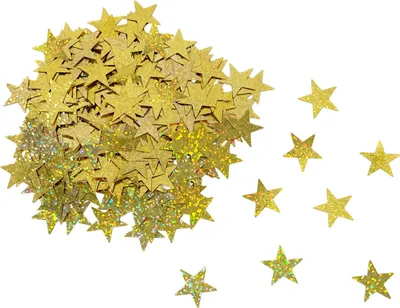 Produktbild von Oblique Unique Stern Konfetti Tisch Streu Irisierend Deko für Weihnachten Geburtstag Party Goldene Hochzeit JGA - gold