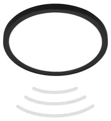 Produktbild von LED Deckenlampe Rund Slim Panel Lampe 16W 1900 Im Bewegungs Sensor IP44 Badlampe