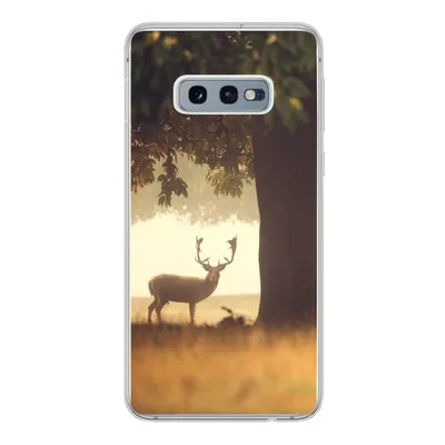 Produktbild von MuchoWow® Handyhülle Schutzhülle Hülle für Samsung Galaxy S10e Hirsche - Bäume - Wald Silikon Softcase Handy Hülle - Handy