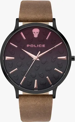 Produktbild von Police Herren Armbanduhr Lederarmband braun PL16023JSB.02